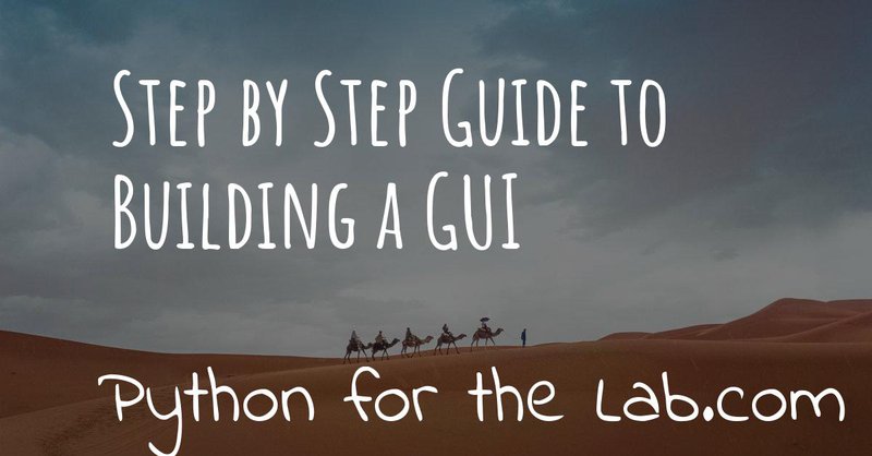 Illustration of Step by Step Guide to Building a GUI